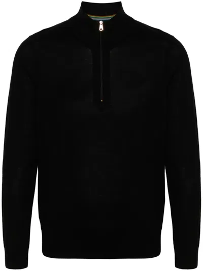 Paul Smith Merino-wool Zip-up Sweater In Animal Print