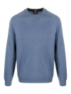 Paul Smith Merino Wool Raglan Sweater In Blue