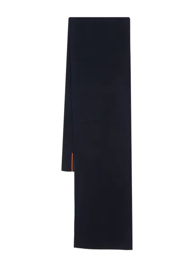 Paul Smith Merino-wool Rectangle Scraf In Blue
