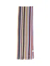 Paul Smith Striped-intarsia Wool Scarf In Multi