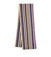 Paul Smith Striped-intarsia Wool Scarf In Multi