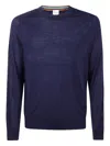 Paul Smith Mens Sweater Crew Neck Clothing In Blue