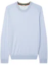 Paul Smith Pale Blue Merino Wool Sweater In Blau