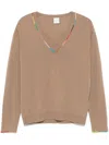 PAUL SMITH MERINO-WOOL V-NECK SWEATER