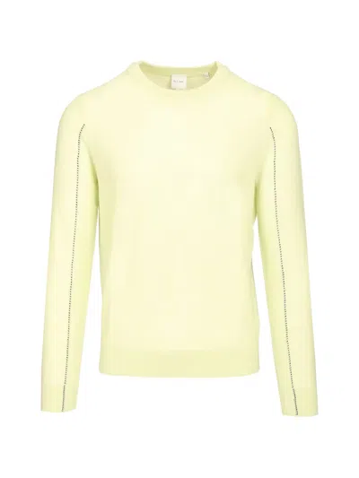 Paul Smith Merino-wool Crew-neck Sweater In Yellow