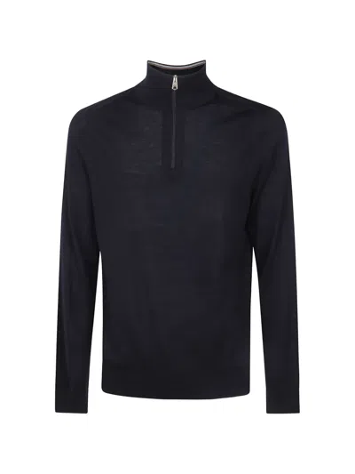 Paul Smith Merino-wool Zip-up Sweater In Animal Print