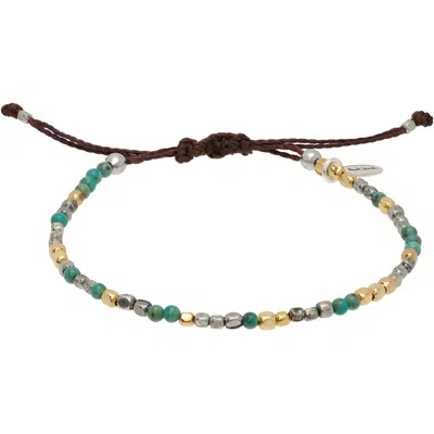 Paul Smith Metal Beaded Bracelet In Multi