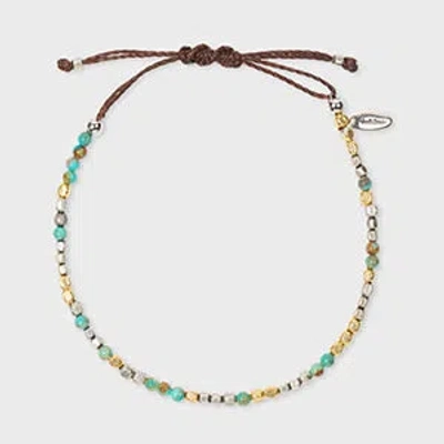 Paul Smith Metal Beaded Bracelet Green
