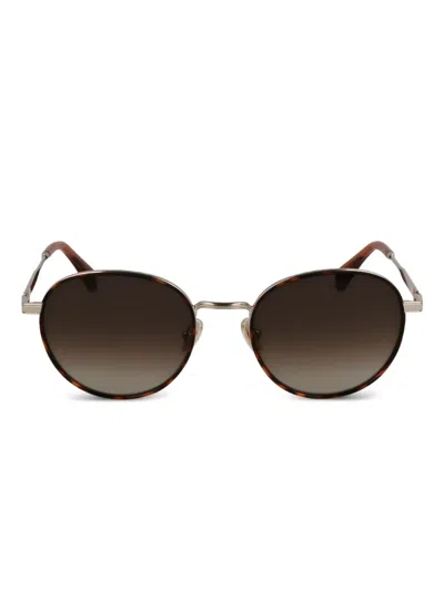 Paul Smith Metal Round-frame Sunglasses In Gold