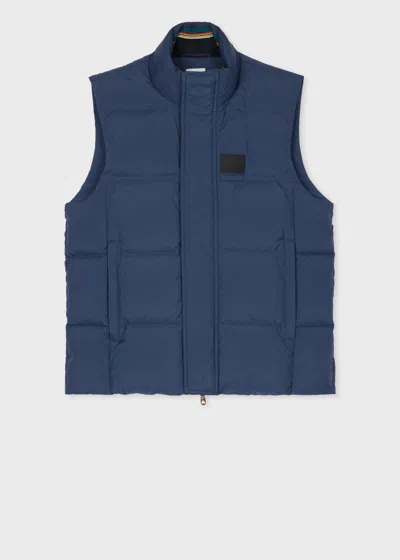 Paul Smith Mid Blue Water-repellent Down Gilet