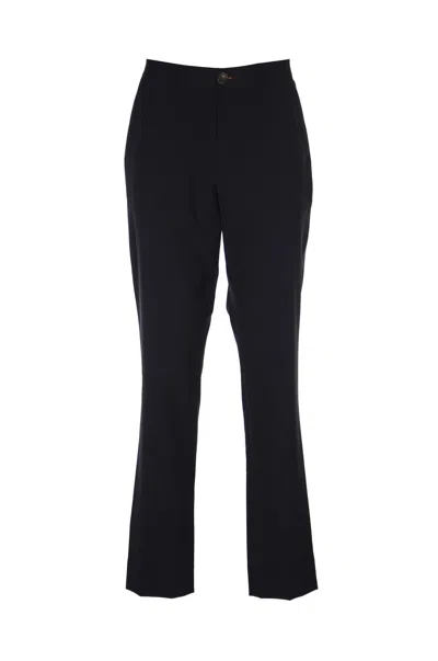 Paul Smith Mid Fit Trousers In Dark Navy