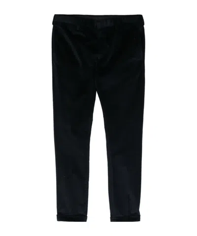 Paul Smith Mid-rise Tapered Trousers In Black
