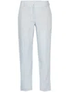 Paul Smith Mid-rise Tapered Trousers In Blue