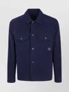 Paul Smith Military Style Overshirt Jacket For Men In Blue