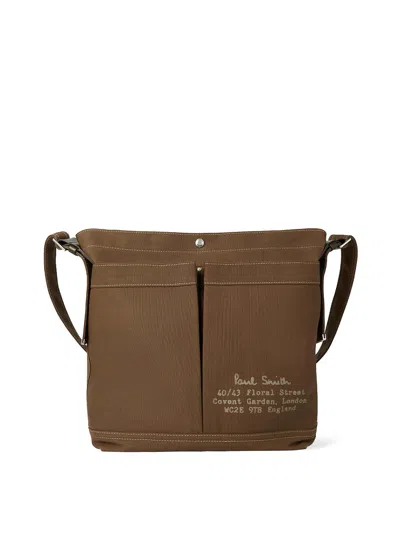 Paul Smith Millerain Floral Street Bag In Green