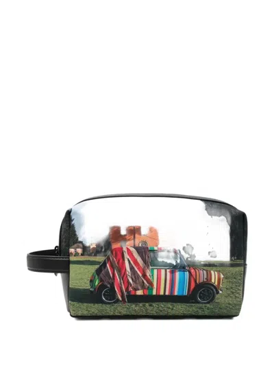Paul Smith 'mini At Langar Hall' Washbag In Black