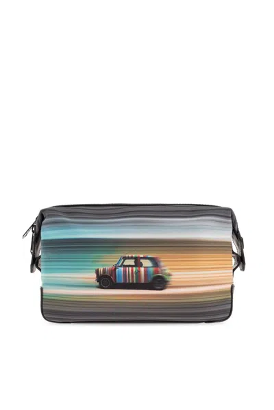 Paul Smith Mini Blur Wash Bag In Printed