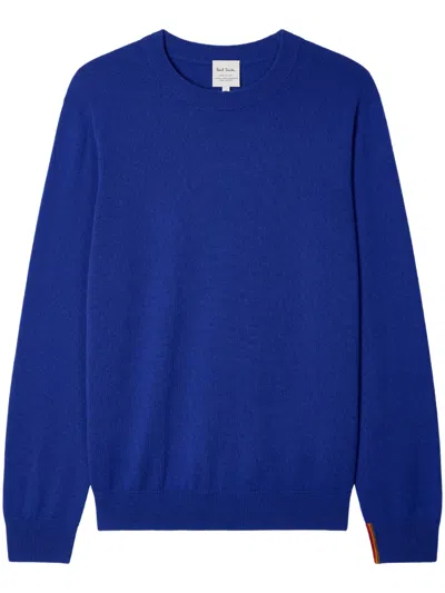 Paul Smith Mini Cashmere Sweater For Men In Blue