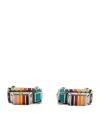 Paul Smith Silver 'signature Stripe' Cufflinks Multicolour