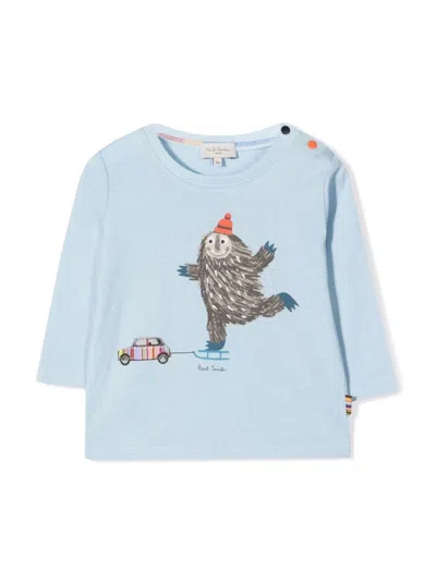 Paul Smith Mini Tee Shirt In Blue