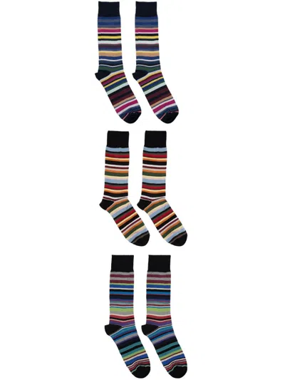 Paul Smith Mix Stripe 3pack Socks