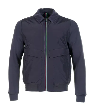 Paul Smith Mixed Media Jacket Navy Blue