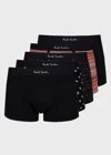 Paul Smith Mixed 'signature Stripe' And Pattern Briefs Five Pack Multicolour In Multicolour