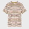 Paul Smith 'signature Stripe' Cotton T-shirt Multicolour In Multicolour