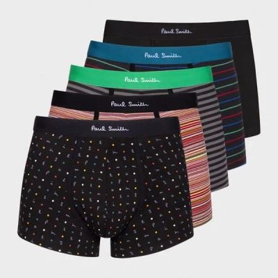 Paul Smith Mixed Stripes Boxer Briefs Five Pack Multicolour