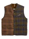 Paul Smith Mixed-tartan Pocketed Gilet In Multi