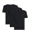 Paul Smith Pack Of Three Cotton T-shirts In Black