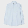 Paul Smith Modern-fit Light Blue Fine Stripe Cotton Shirt In Blue