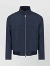 Paul Smith Modern High Collar Jacket With Snap Detail In Blue