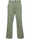 Paul Smith Monogram-jacquard Straight Trousers In Lt Greyish Green