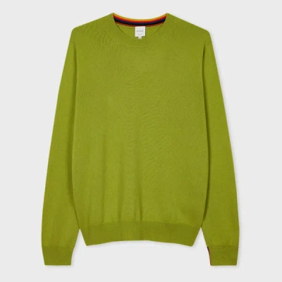 Paul Smith Moss Green Cashmere Crew Neck Sweater
