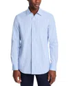 Paul Smith Multi Stripe Button Down Shirt In Light Blue