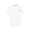 Paul Smith Off White Multi Stripe Emb Cotton T-shirt In White