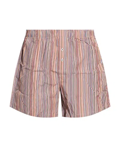 Paul Smith Multi-stripe Pattern Boxers In Nude