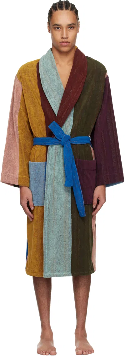 Paul Smith Multicolor Artist Stripe Robe In 96 Multicolour