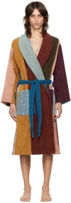 PAUL SMITH MULTICOLOR ARTIST STRIPE ROBE