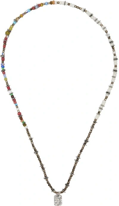 Paul Smith Multicolor Mixed Bead Necklace In 92 Multicolour