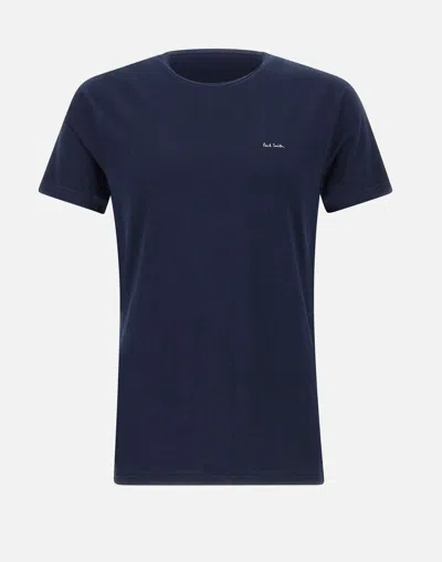 Paul Smith Multicolor Organic Cotton T Shirt In Blue