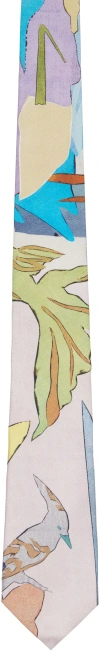 Paul Smith River Collage-print Tie In Multi