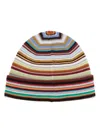 Paul Smith Patterned Intarsia-knit Virgin-wool Beanie In Multicolor