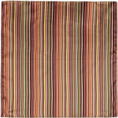 Paul Smith Multicolor Signature Stripe Pocket Square In 92 Multicolour