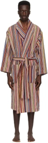 Paul Smith Multicolor Signature Stripe Robe In 92 Multicolour