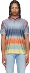 Paul Smith Multicolor Smith Stripe Cotton Polo In 92 Multi