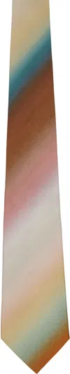Paul Smith Multicolour 'smith Stripe' Ombre Tie In 92 Multi