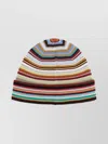 Paul Smith Patterned Intarsia-knit Virgin-wool Beanie In Multi