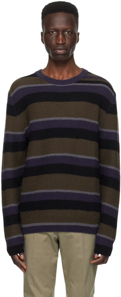 Paul Smith Multicolor Striped Sweater In 49 Blues